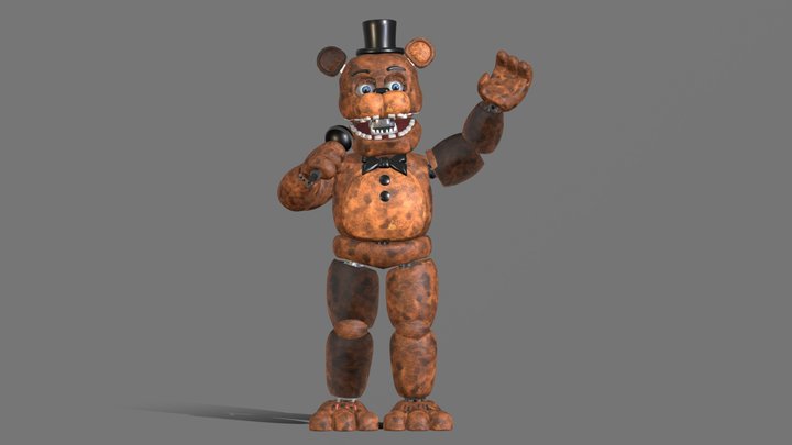 3ds Max Withered Freddy, StrangeSpyder Model by EndyArts