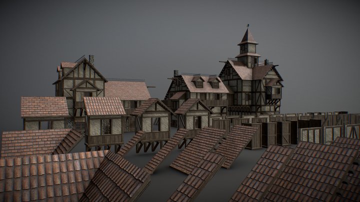 Medieval Modular Asset Pack 3D Model