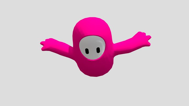 Fall guys official model animated 3D Model