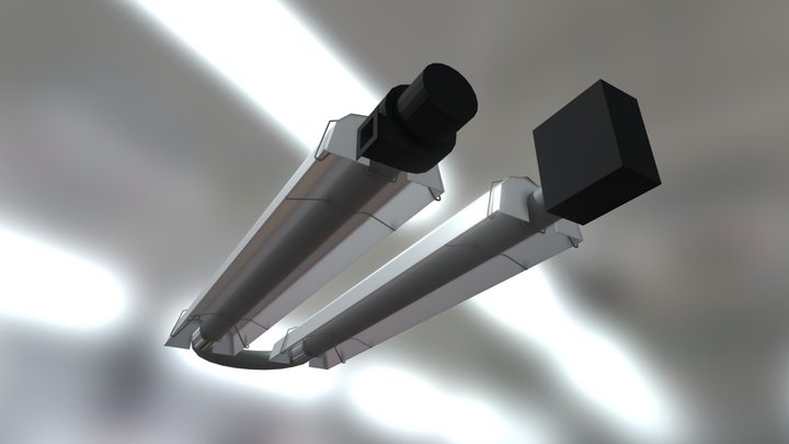 Heater Radiant Utube 3D Model