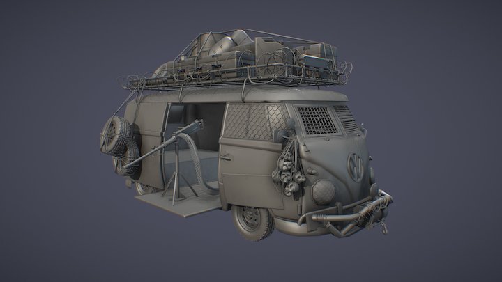 Wasteland/Survivor Van 3D Model