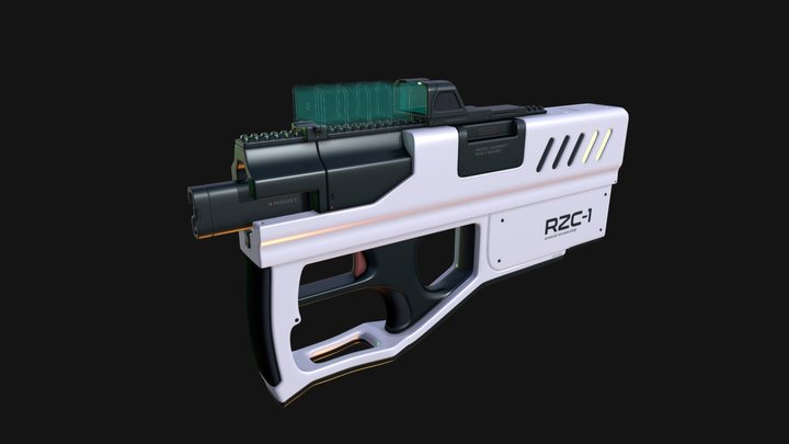 Energy Weapon Holo Sight 3D Model