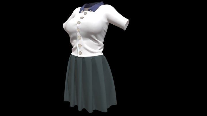 School Uniform (females) 3D Model