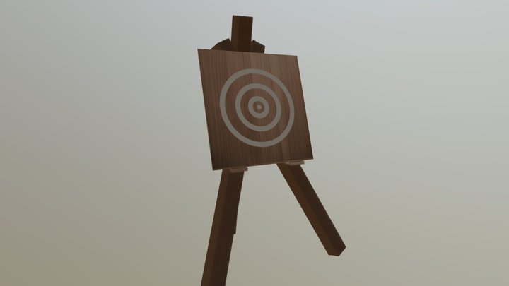 Archery Target 3D Model