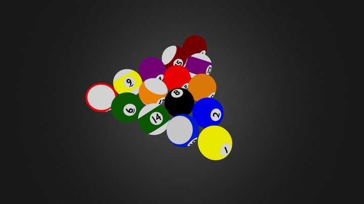 Pool Balls 2014 3D Model