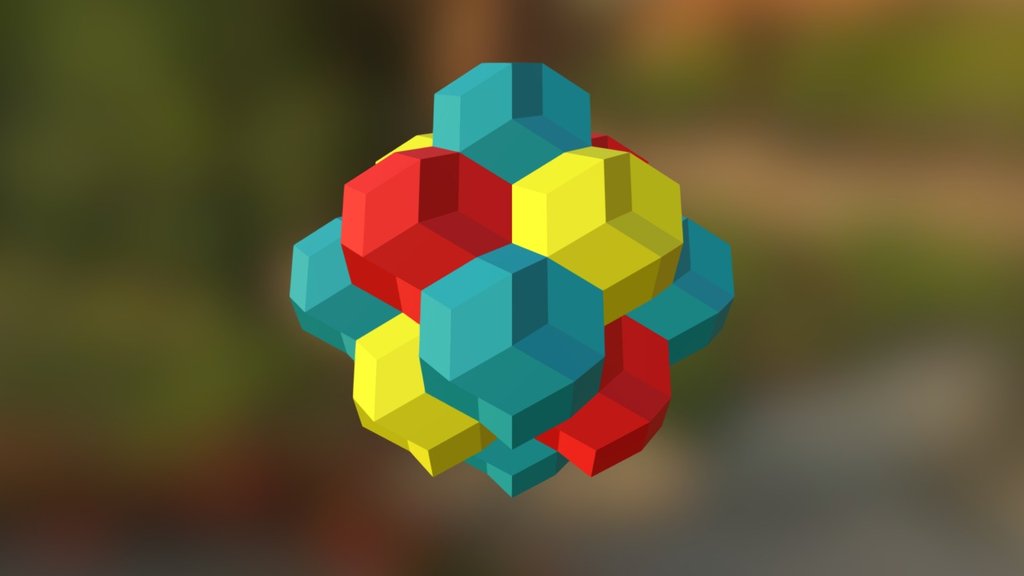 Lattice of Dimpled Rhombic Triacontahedra