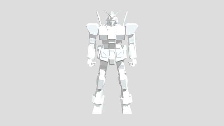Gundam Model 3D Model