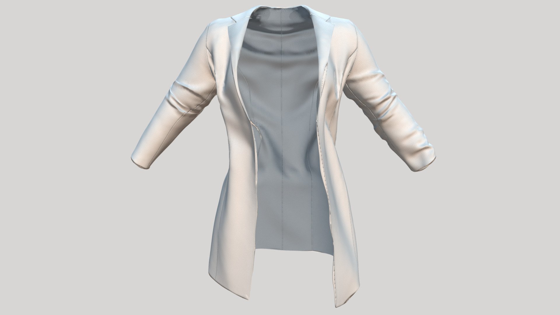 Female White Lab Coat - Buy Royalty Free 3D model by 3dia [82ee7a3 ...