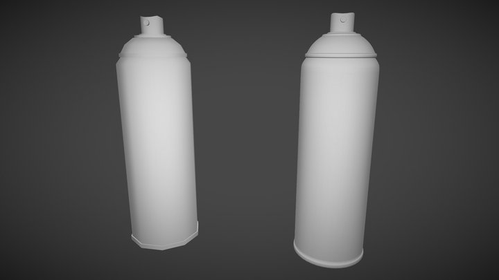 Farba w sprayu wireframe 3D Model