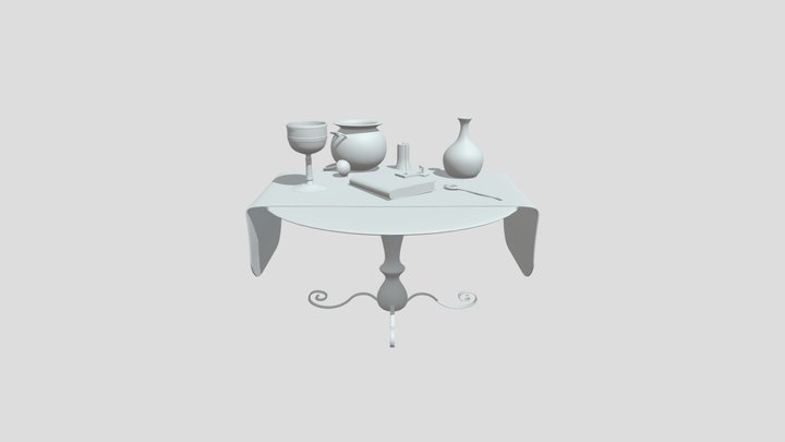 Magician's or Alchemist's Table 3D Model
