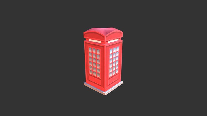 Gs Telephone Booth 3D Model