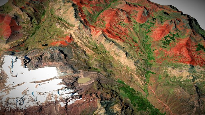 Vinicunca - Montaña 7 Colores 3D Model
