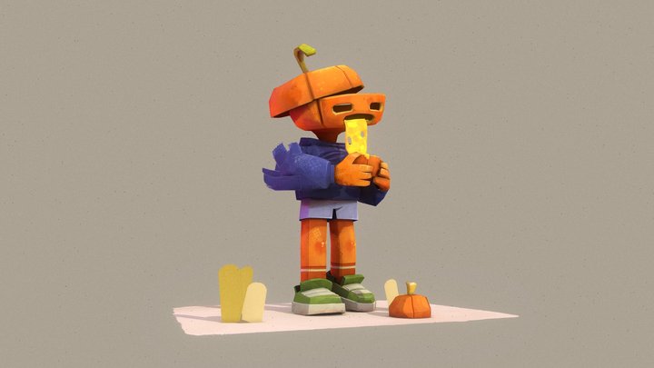 Pumpkin Boi 3D Model