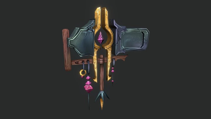 DAE- HearthSign Draenei jewel smith 3D Model