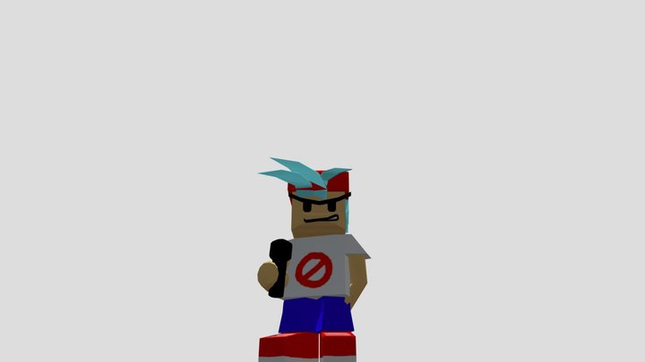 BF a.k.a Keith (FanMade) Lowpoly mini figure 3D Model