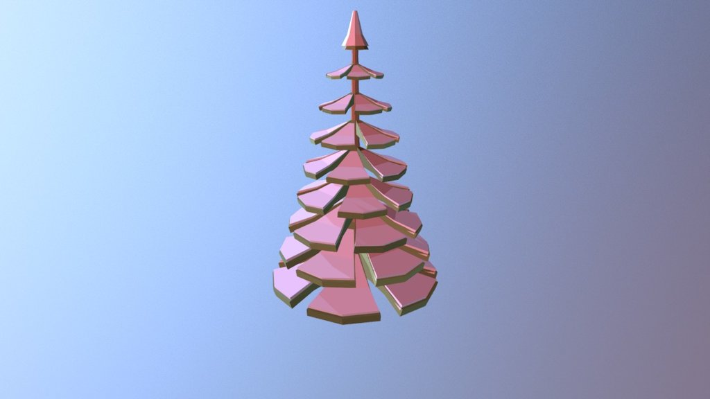 evergreen winter tree