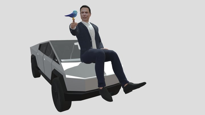 Elon Musk T-Pose - Buy Royalty Free 3D model by Elephai (@elephai) [7f4a40f]