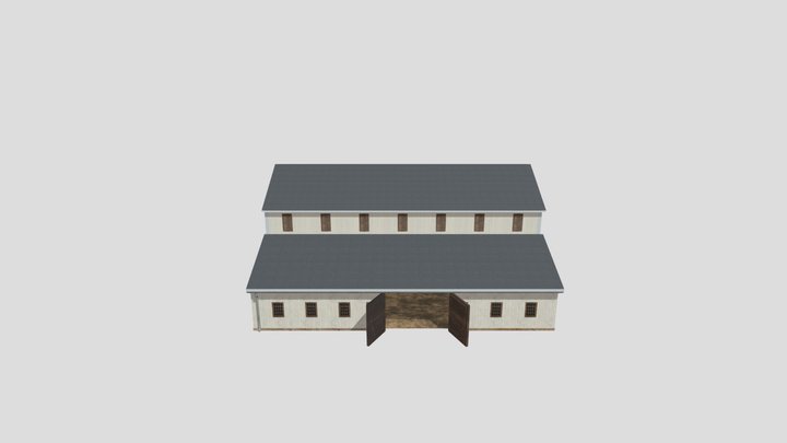 Farm Barn – 3D Rural Building Model 3D Model
