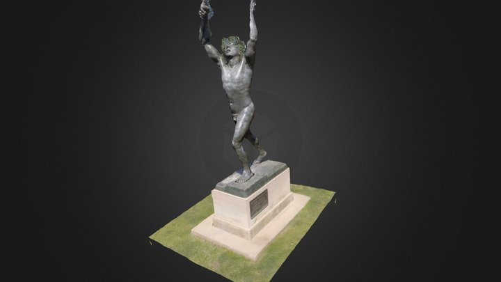 Barcelona, Ciutadella Park,  Statue 3D Model
