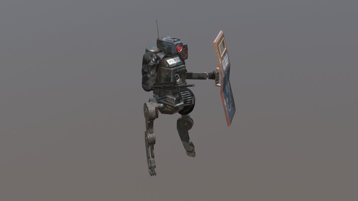 oub-003 Robot Police 3D Model