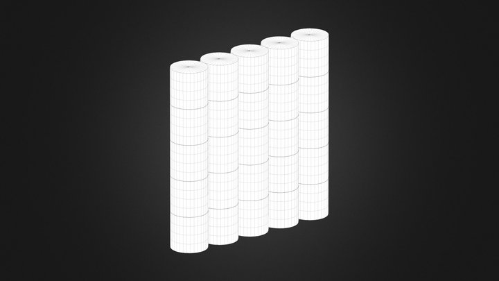 striped-barrels-4 3D Model