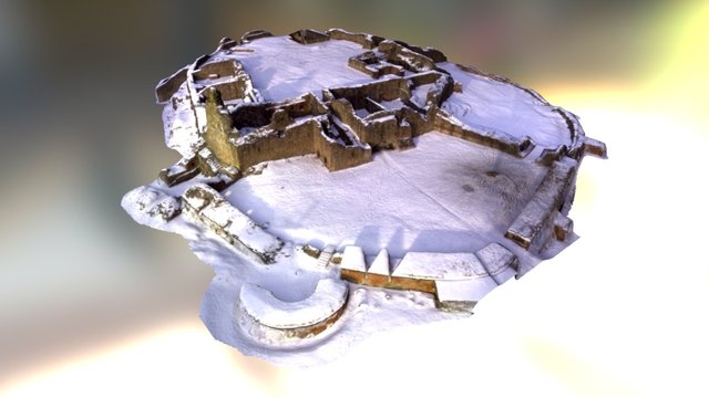Kuusiston piispanlinnan rauniot 3D Model