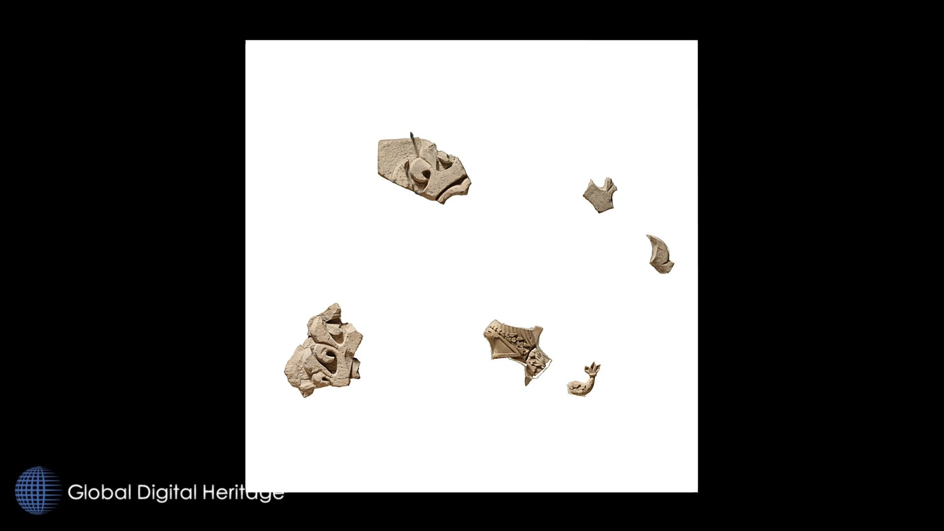 Fragments of lunette arch, Bobovce, Bosnia