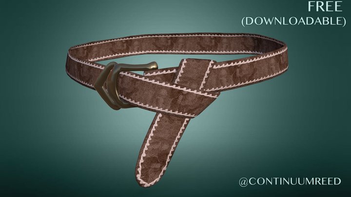 Belt (Rose) - Character Items (Free) 3D Model