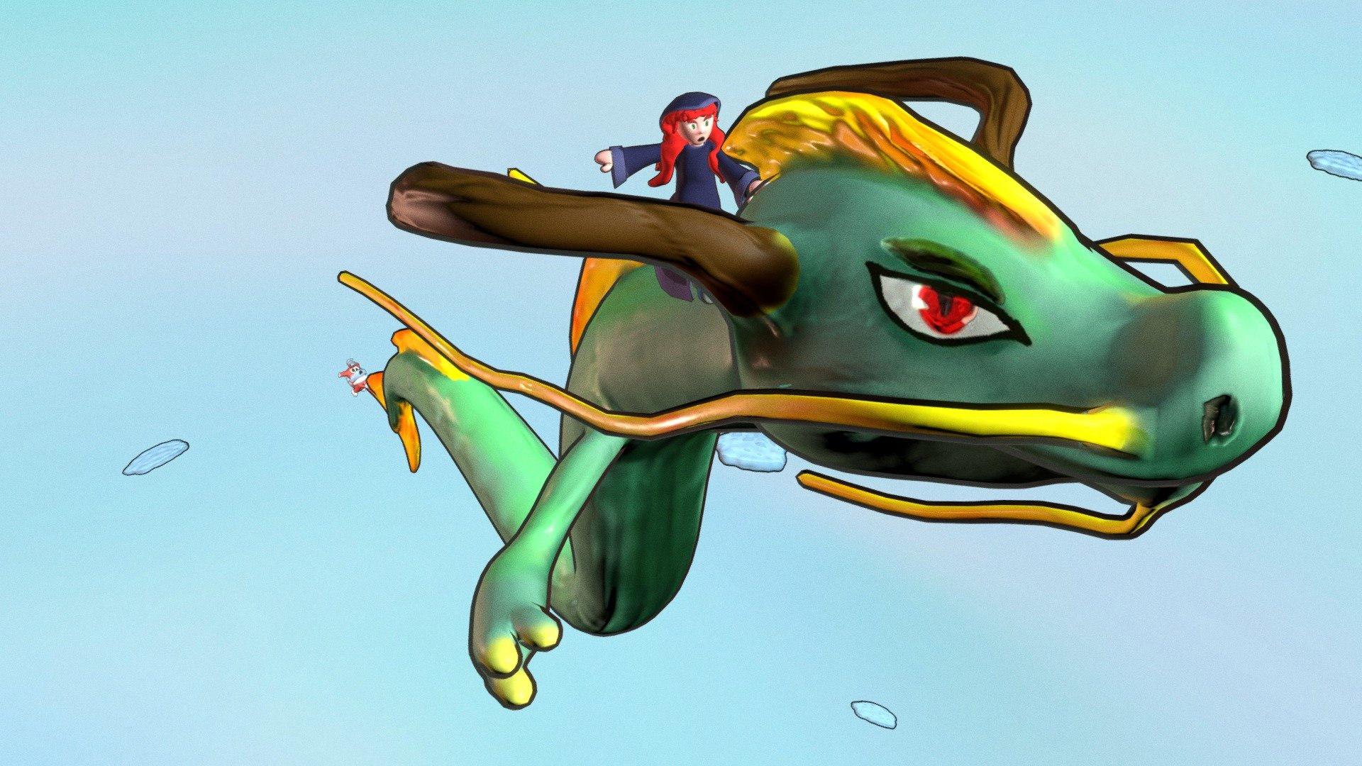 Bruja,Zorro y Dragón 🐉