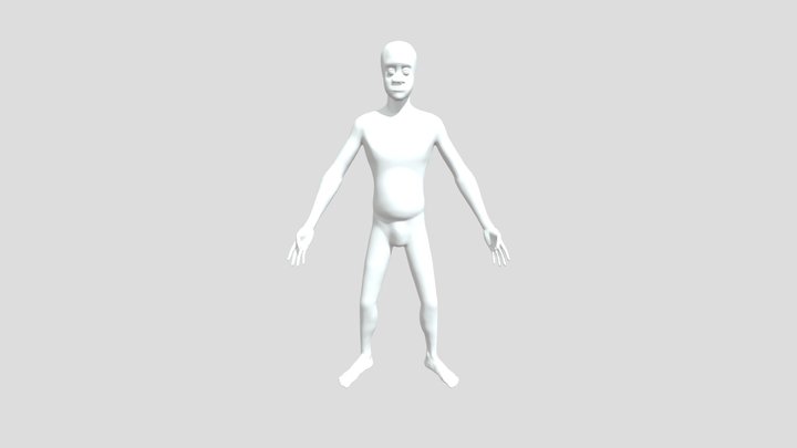 Av2 Modelagem de personagem 3D Model