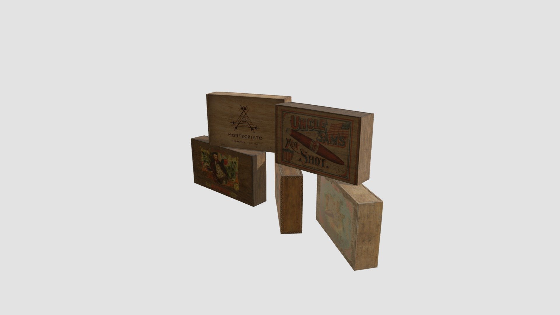 boxes - Buy Royalty Free 3D model by Evermotion [82f740e] - Sketchfab Store