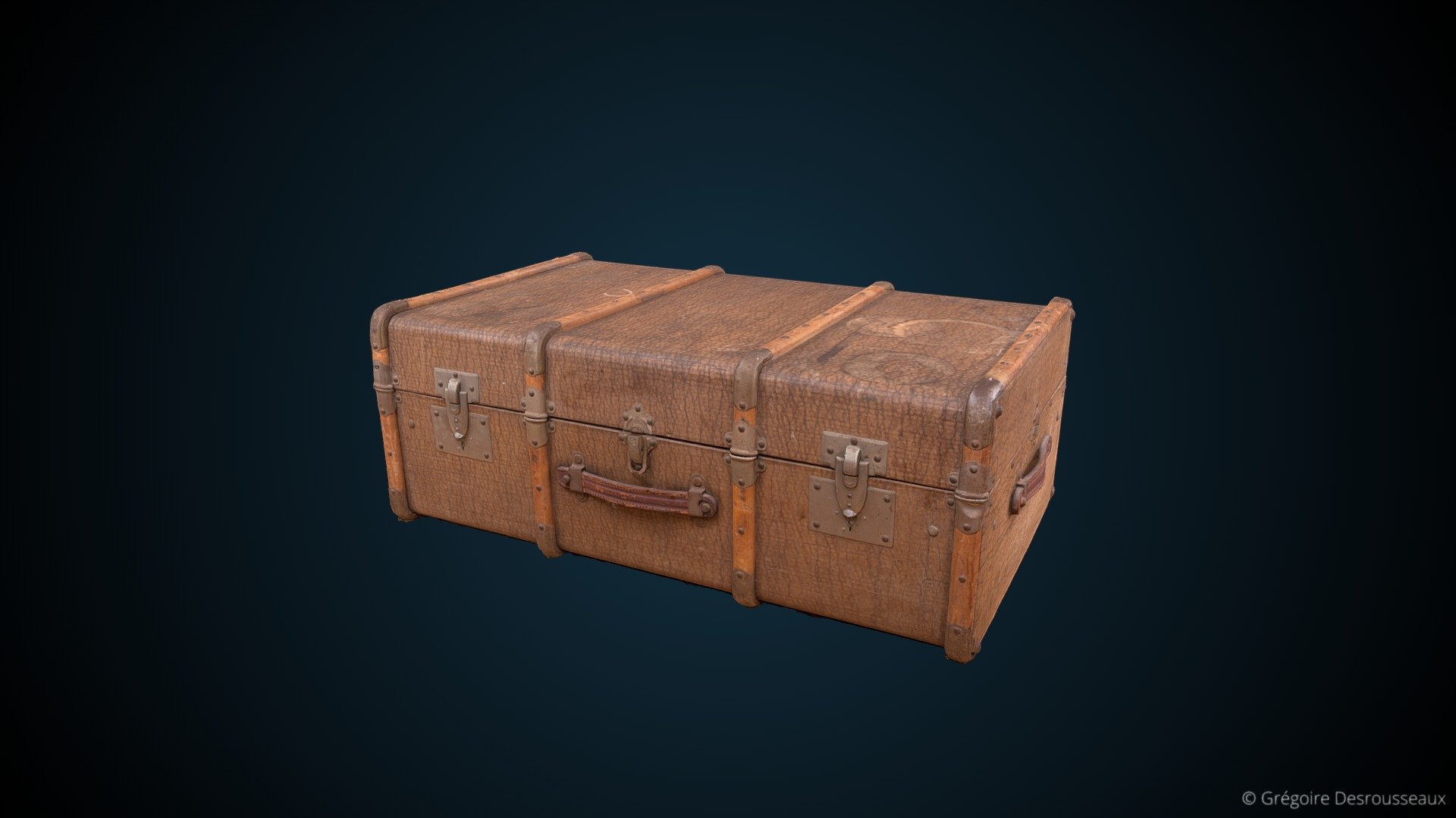 Old Trunk big luggage - High Resolution 3D Scan - Buy Royalty Free 3D ...