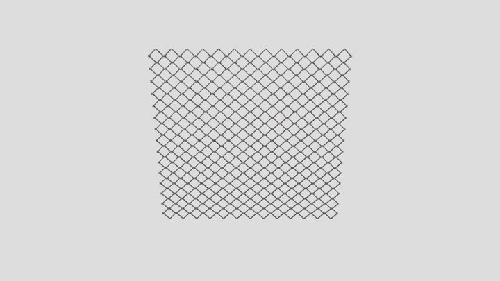 Chainlink Fence 3D Model