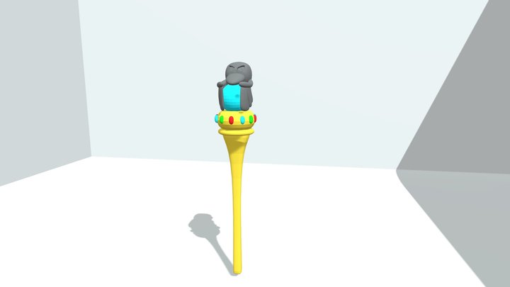 Crow Staff 3D Model