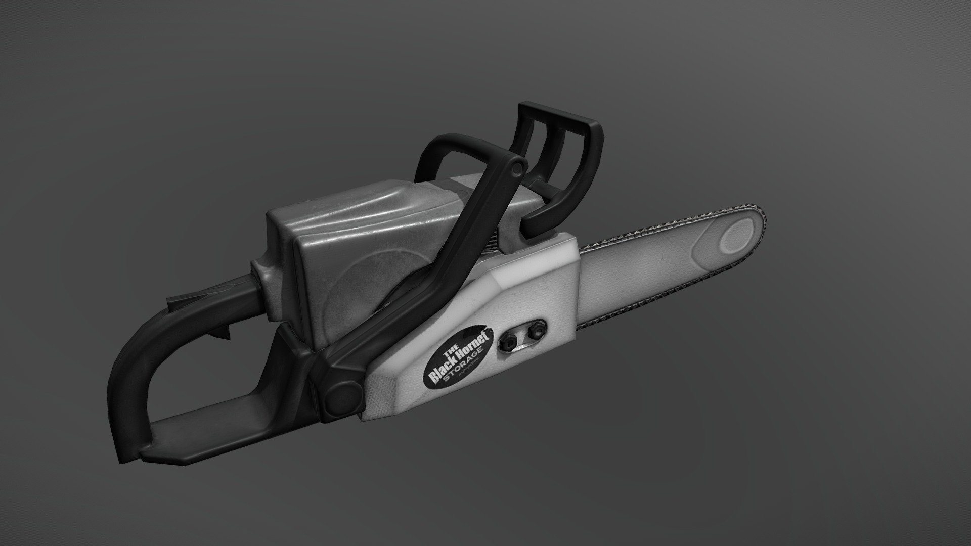 Black and White Chainsaw