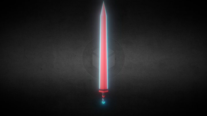Blood Knight Sword- Lance 3D Model