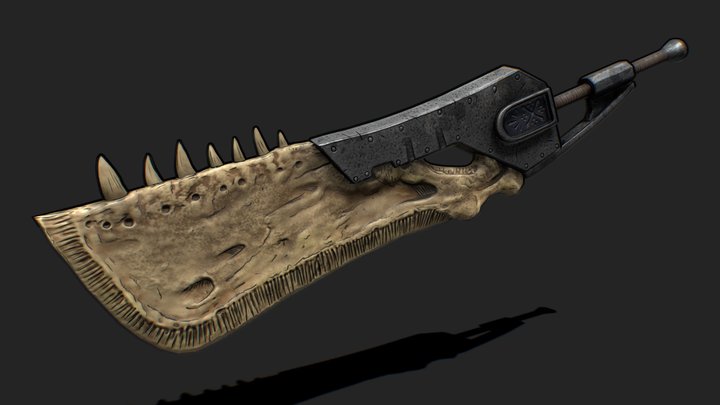 Bone Greatsword (Monster Hunter X Borderlands) 3D Model