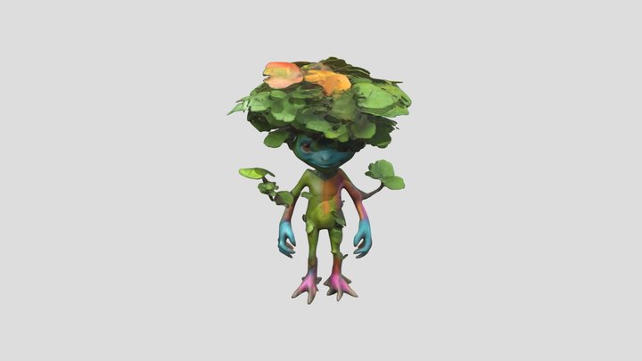 half human half tree 3D Model