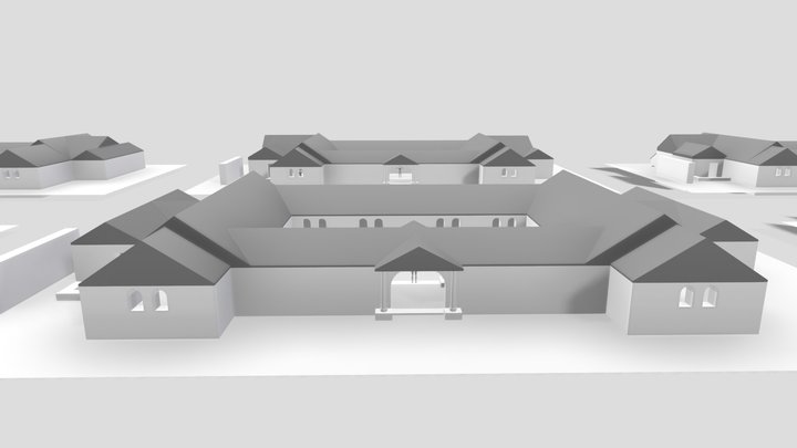 Kings Weston Roman Villa - Building Basic Model 3D Model
