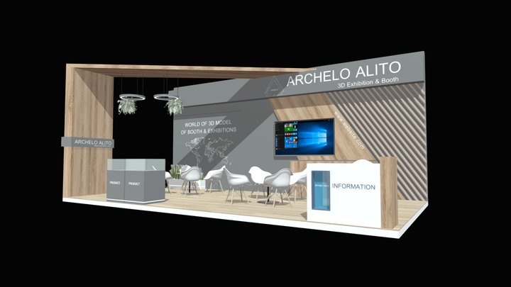 exhibition booth 3D Model