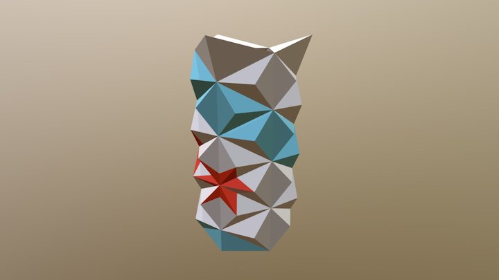 Spire Chicago Flag Revised 3D Model