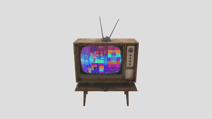 Retro television 3D Model