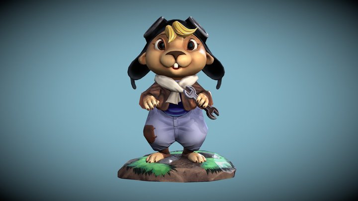 Edith - The Flying Groundhog 3D Model
