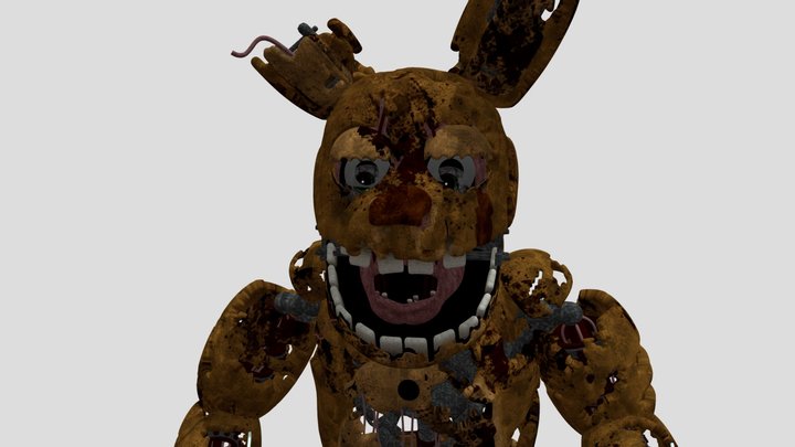 Spring Bonnie fnaf 3 broken 3D Model