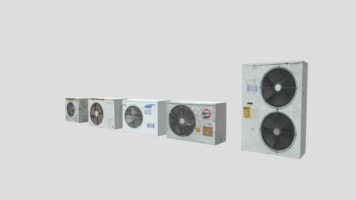 PSX Air Conditioners Pack – Kostenloses 3D-Modell STL