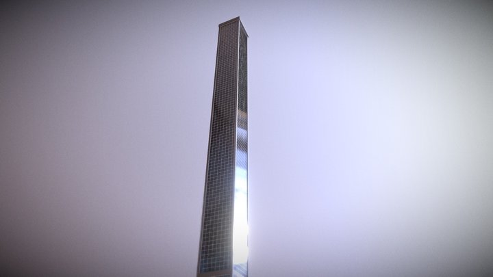 Realistic Skyscraper 3D Model 3D Model