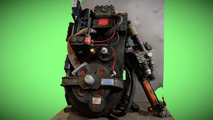 Ghostbusters Proton Pack & Spengler Wand 3D Model
