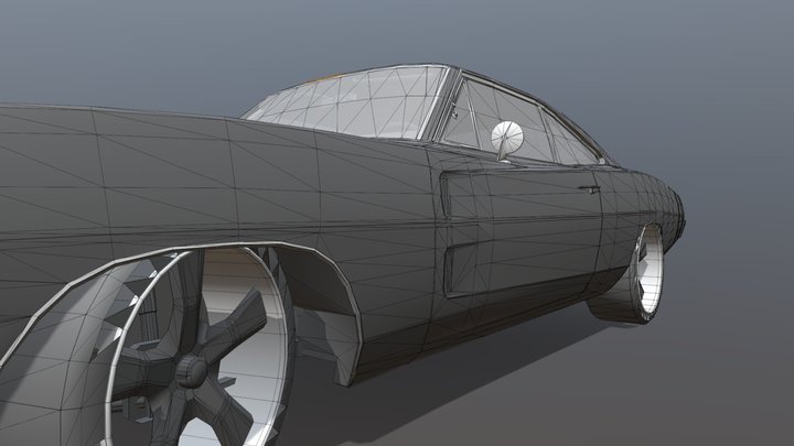 Dodge Charger 1968 – Modello 3D gratuito STL