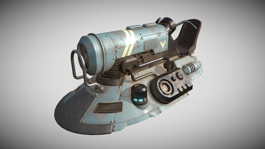 Sci-fi Hover Bike 05