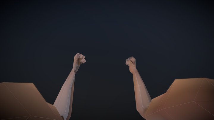 First Person Arms - PS1 Graphics Style 3D Model